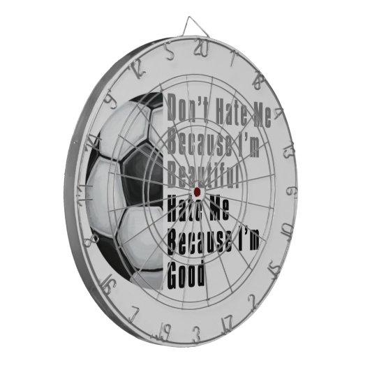 Im Beauful Im Good Voetbal Dartbord (Voorkant Links)