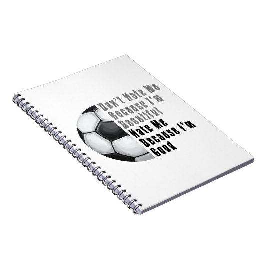 Im Beauful Im Good Voetbal Notitieboek (Rechterzijde)