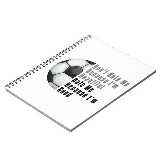 Im Beauful Im Good Voetbal Notitieboek (Linkerzijde)