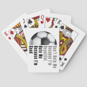 Im Beauful Im Good Voetbal Pokerkaarten (Achterkant)