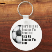 Im Beauful Im Good Voetbal Sleutelhanger (Voorkant)