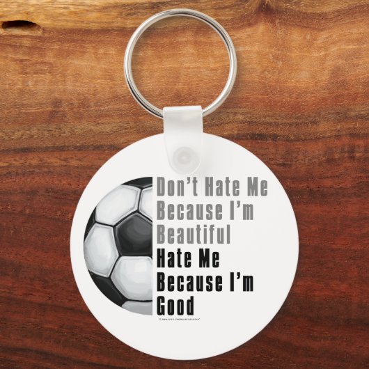 Im Beauful Im Good Voetbal Sleutelhanger (Voorkant)