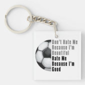 Im Beauful Im Good Voetbal Sleutelhanger (Voorkant)