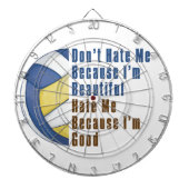 Im Beauful Im Good Volleyball Dartbord (Voorkant)