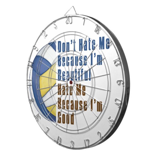 Im Beauful Im Good Volleyball Dartbord (Voorkant Rechts)