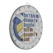 Im Beauful Im Good Volleyball Dartbord (Voorkant Links)