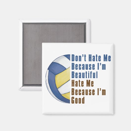 Im Beauful Im Good Volleyball Magneet (Voorkant / Achterkant)