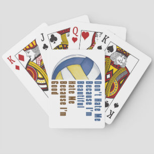 Im Beauful Im Good Volleyball Pokerkaarten