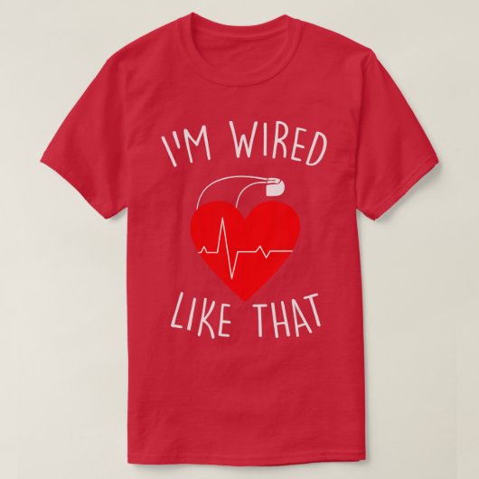 Im bekabeld als pet ICD Chirurgische ingreep Harth T-shirt (Design voorkant)