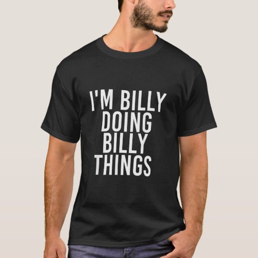 IM BILLY DOET BILLY DINGEN Grappig kerstfeest T-shirt (Voorkant)