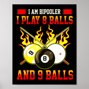 Im Bipooler Ik Speel 8 - 9 Grappige Biljart Game Poster