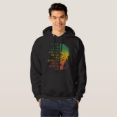 Im Black Woman Beautiful Intelligent African Ameri Hoodie (Voorkant volledig)