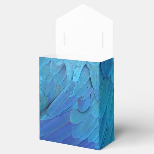 I'm blue - Macaw feathers Bedankdoosjes (Geopend)