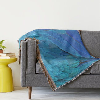 I'm blue - Macaw feathers Deken
