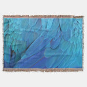 I'm blue - Macaw feathers Deken (Voorkant)
