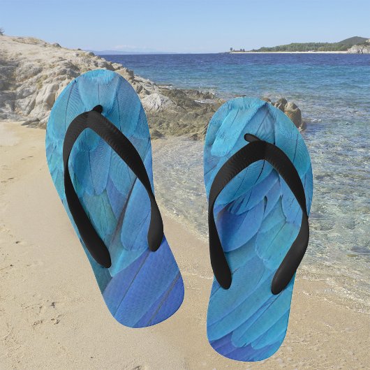 I'm blue - Macaw feathers Kinder Teenslippers