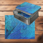 I'm blue - Macaw feathers Puzzel<br><div class="desc">Detail photo from blue macaw feathers - wonderful blue color! Great natural feather design. For all parrot lovers! Blue parrot feathers for those who like it extraordinary! An eye-catcher! Designed with love by Marions Artwork. You can customize the design or transfer it to another product! Change the size, add text,...</div>