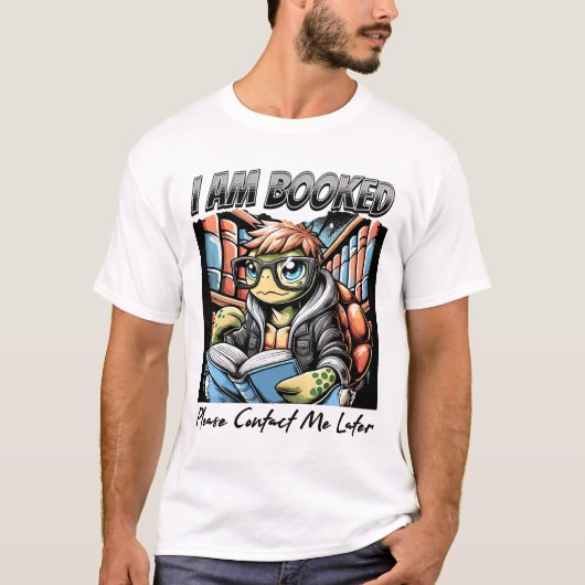 I'm Booked: Schildpaddenstoel in stijl T-shirt (Voorkant)