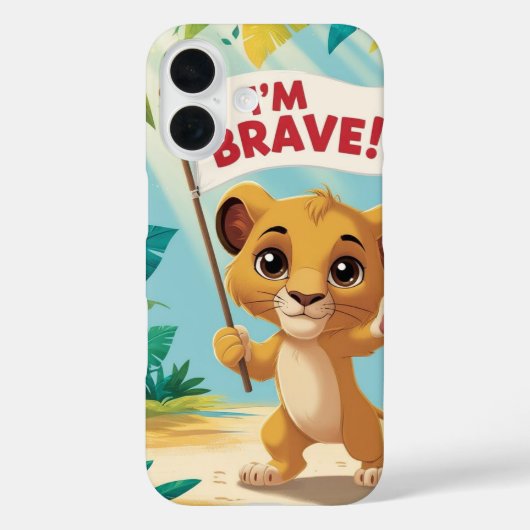 "I'm Brave!" with a Cute Puppy Case-Mate iPhone Case (Achterkant)