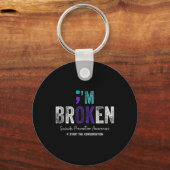 I'm Broken I'm Ok Suicide Prevention 2024 1 Sleutelhanger (Voorkant)
