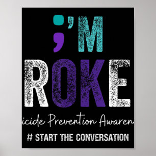 IM Broken IM OK Zelfmoordpreventie 2024 Poster