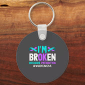 I'm Broken Suicide Prevention Awareness  Sleutelhanger (Voorkant)