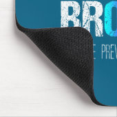 I'm Broken Teal &amp; Purple Ribbon Suicide Preven Muismat (Hoek)