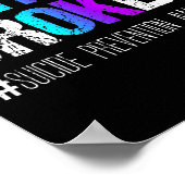 I'm Broken Teal &amp; Purple Ribbon Suicide Preven Poster (Hoek)