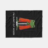 I'm Burnt Out M'lord Funny Knight Frog Meme For Me Fleece Deken (Voorkant (Horizontaal))