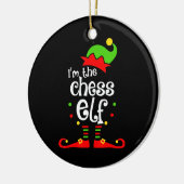 im chess elf xmas familie vriend kerstcadeau keramisch ornament (Links)