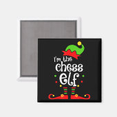 im chess elf xmas familie vriend kerstcadeau magneet (Voorkant / Achterkant)