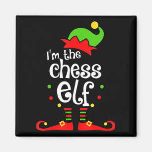 im chess elf xmas familie vriend kerstcadeau magneet