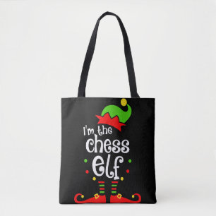 im chess elf xmas familie vriend kerstcadeau tote bag