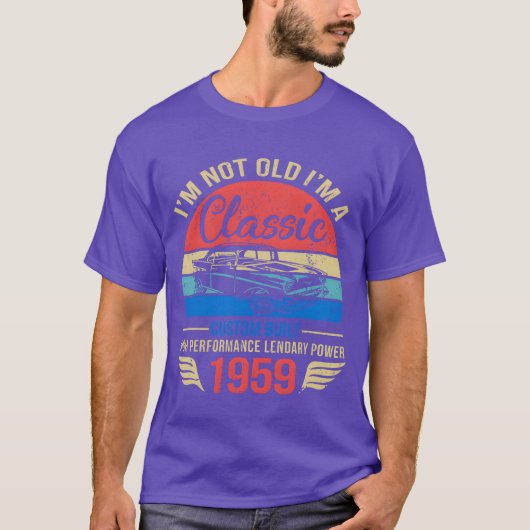 Im Classic Car 64th Birthday Gift 64 Years Old Bor T-shirt (Voorkant)