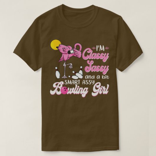 Im Classy Sassy en een beetje slim Assy Bowling Gi T-shirt (Design voorkant)
