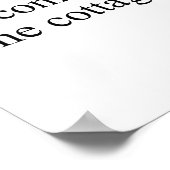 I'm Coming To The Cottage Funny Saying Tee Poster (Hoek)