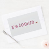 I'm cooked rechthoekige sticker (Envelop)