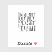Im Creëer daar stilletjes een spreadsheet voor Sticker (Vel)