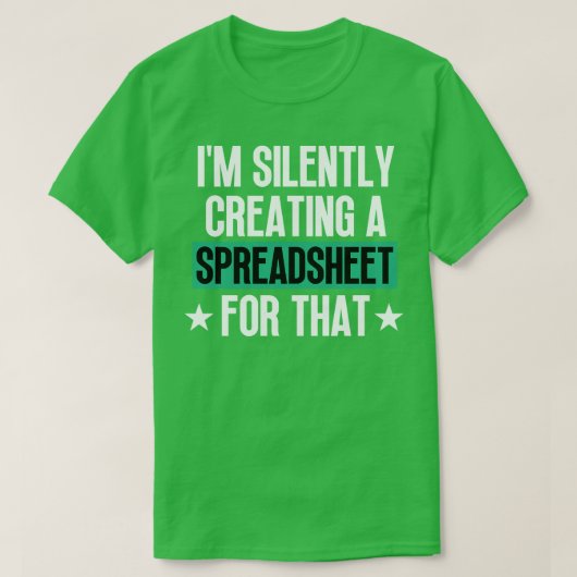 Im Creëer daar stilletjes een spreadsheet voor T-shirt (Design voorkant)