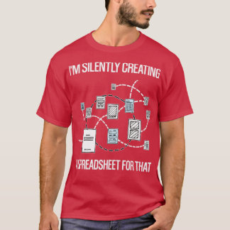 Im Creëer stilletjes een spreadsheet voor die Stat T-shirt