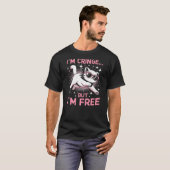I'm Cringe But I'm Free Feline Lover Pet Cat Owner T-shirt (Voorkant volledig)