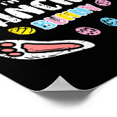 Im Dancing Bunny Funny Easter Matching Family Mann Poster (Hoek)