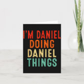 I'm Daniel Doing Daniel Things Funny Christmas Ide Kaart (Voorkant)