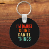 I'm Daniel Doing Daniel Things Funny Christmas Ide Sleutelhanger (Voorkant)