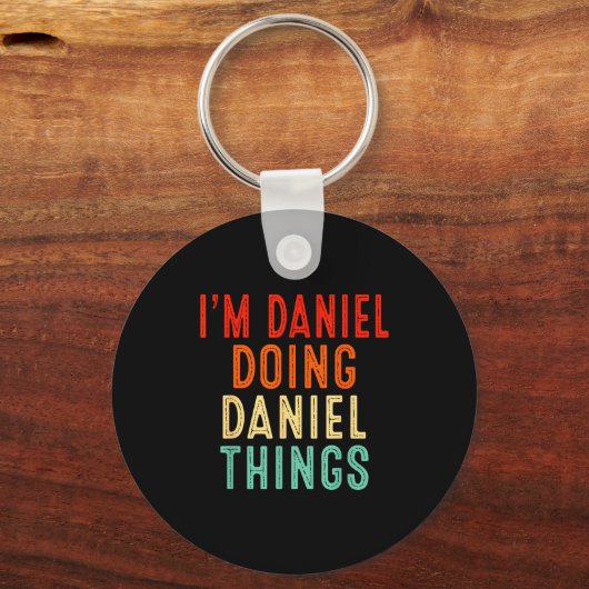 I'm Daniel Doing Daniel Things Funny Christmas Ide Sleutelhanger (Voorkant)