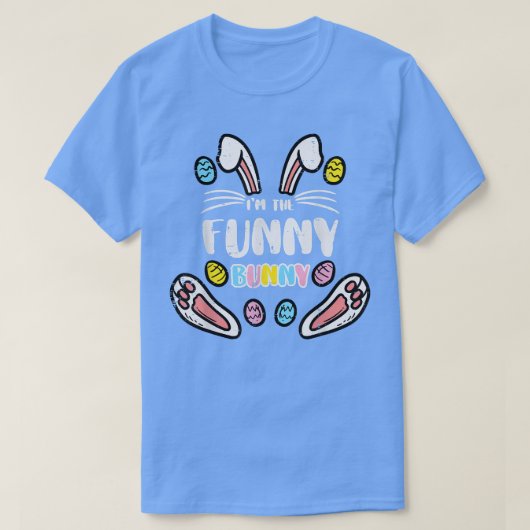 Im de Bunny Funny Rabbit Easter Matching Mannen Wo T-shirt (Design voorkant)