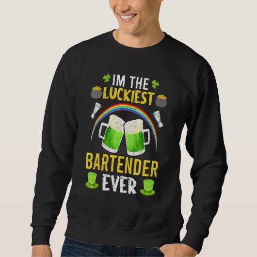 Im de gelukkigste barman ooit die bartende bartend trui (Voorkant)