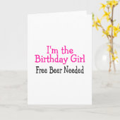 Im de gratis baars van het meisje van de geboorte  kaart (Gele Bloem)