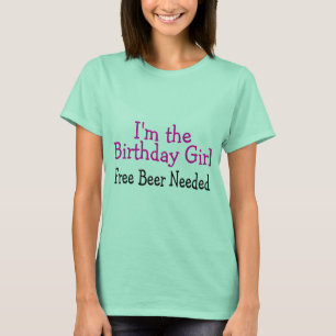 Im de gratis baars van het meisje van de geboorte  t-shirt