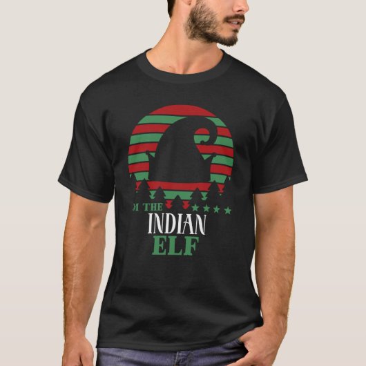 Im de Indische Elf die kerstkerst-klassieke T-Shi T-shirt (Voorkant)